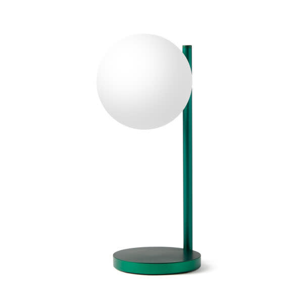 Bubble dark green table lamp 