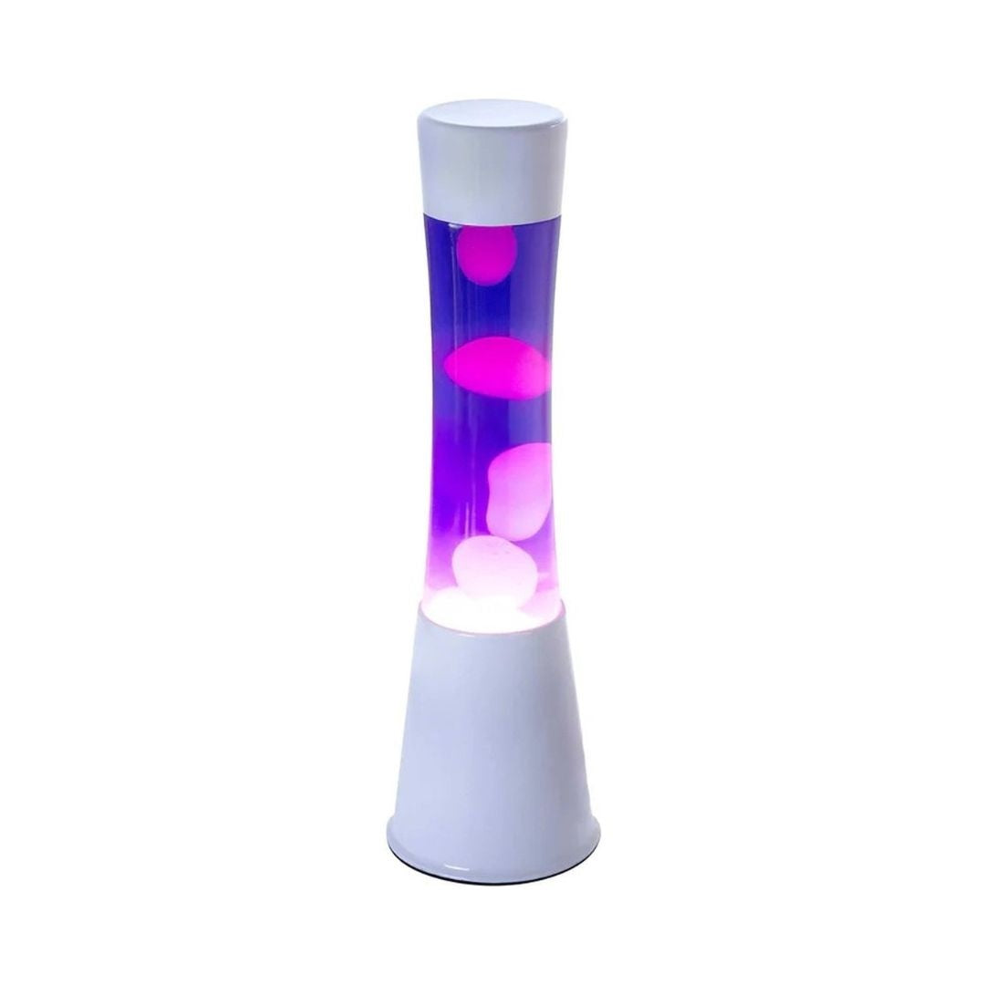 Lava Lamp - Tower white base and purple white