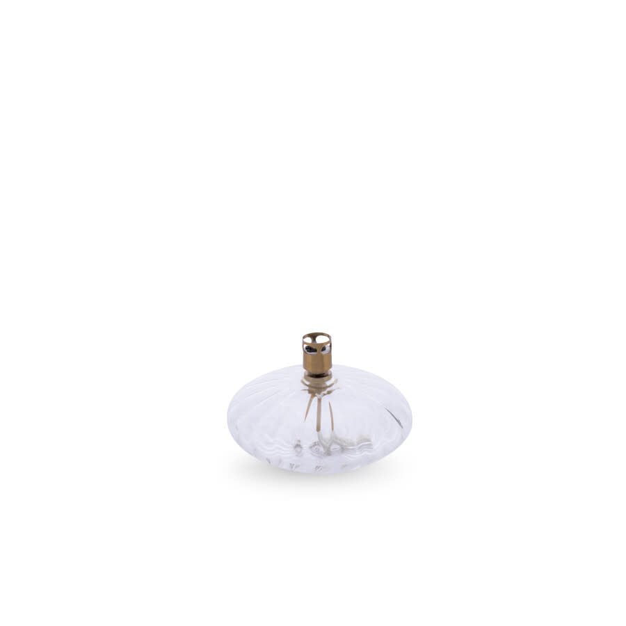 Pebble Oil Lamp - Striated Brass 