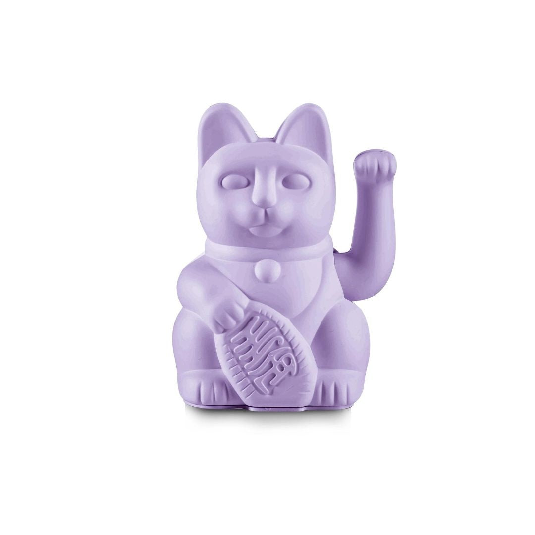 Chat Porte-bonheur Maneki Neko Lilas