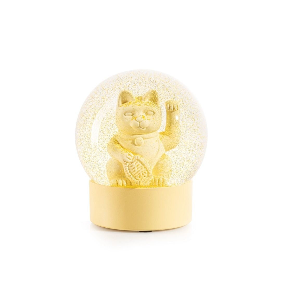 Globe Maneki Neko Gele Zwaaiende Kat