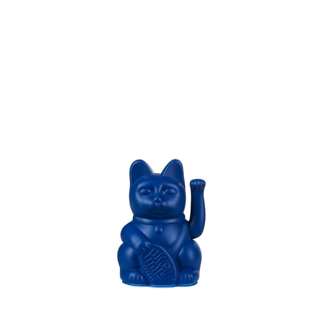 Kleine Gelukskat Maneki Neko Donkerblauw