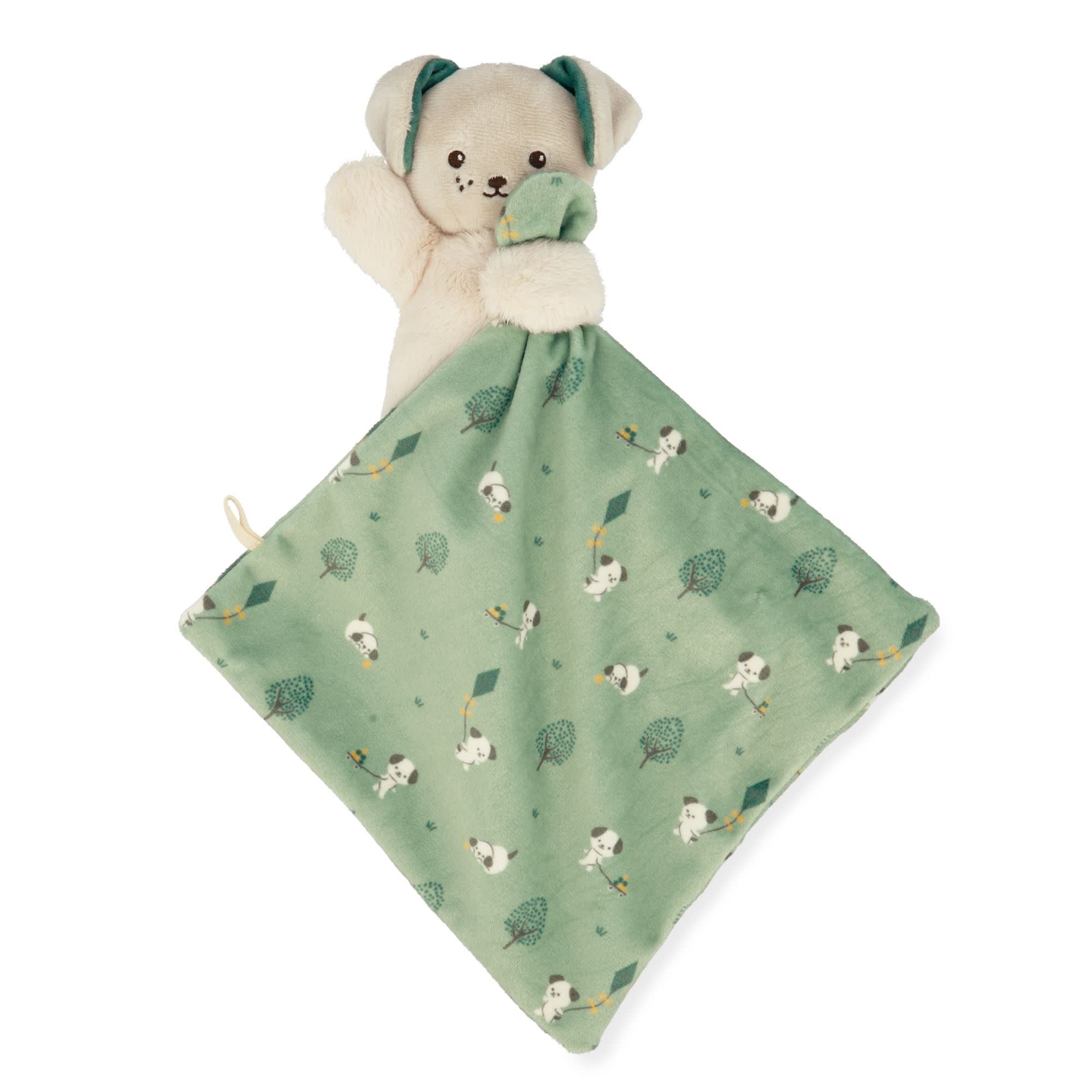 Doudou chien vert