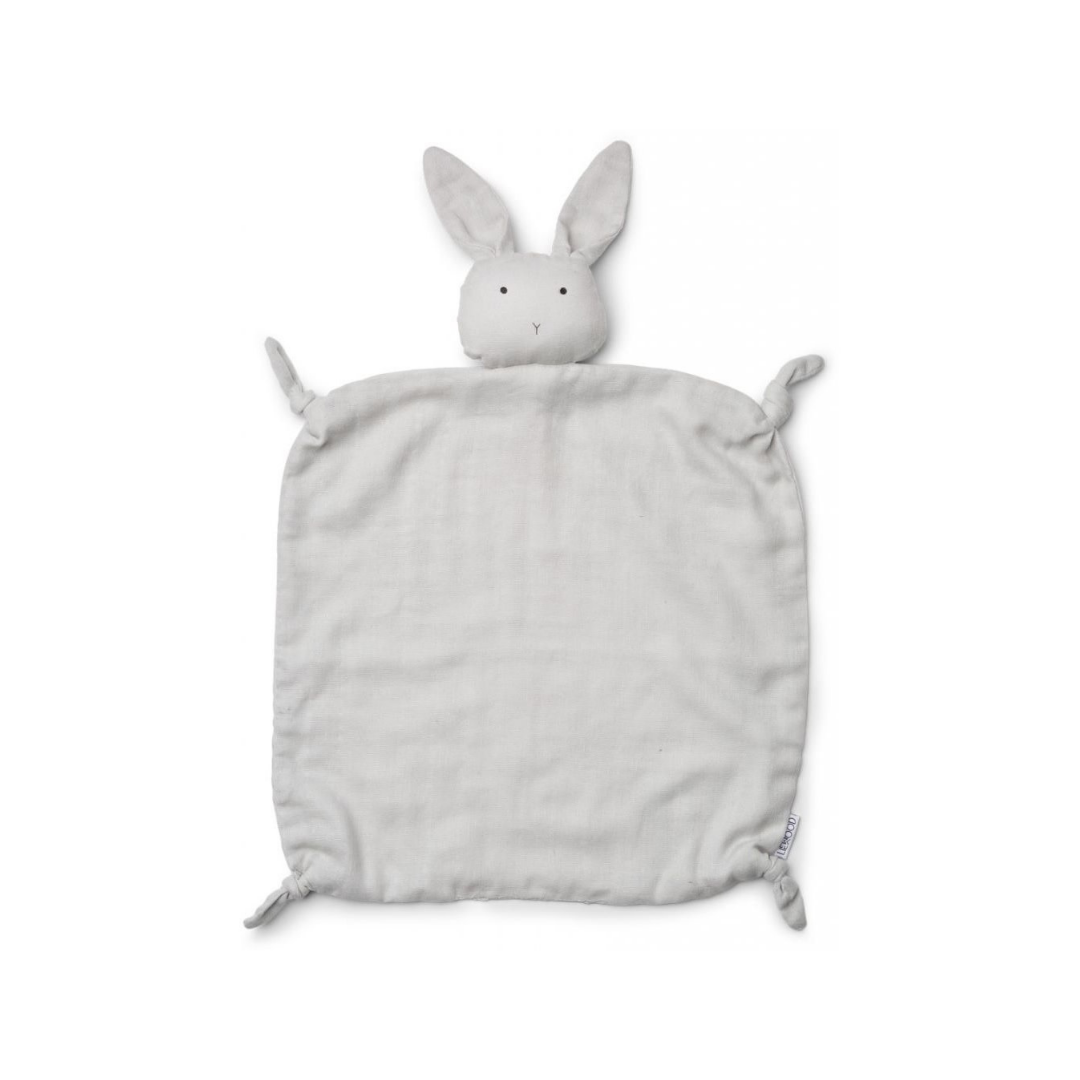 Doudou plat Agnete lapin dumbo grey