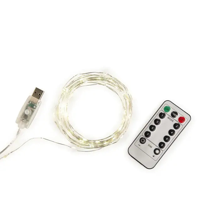 9 meter USB LED String met afstandsbediening 