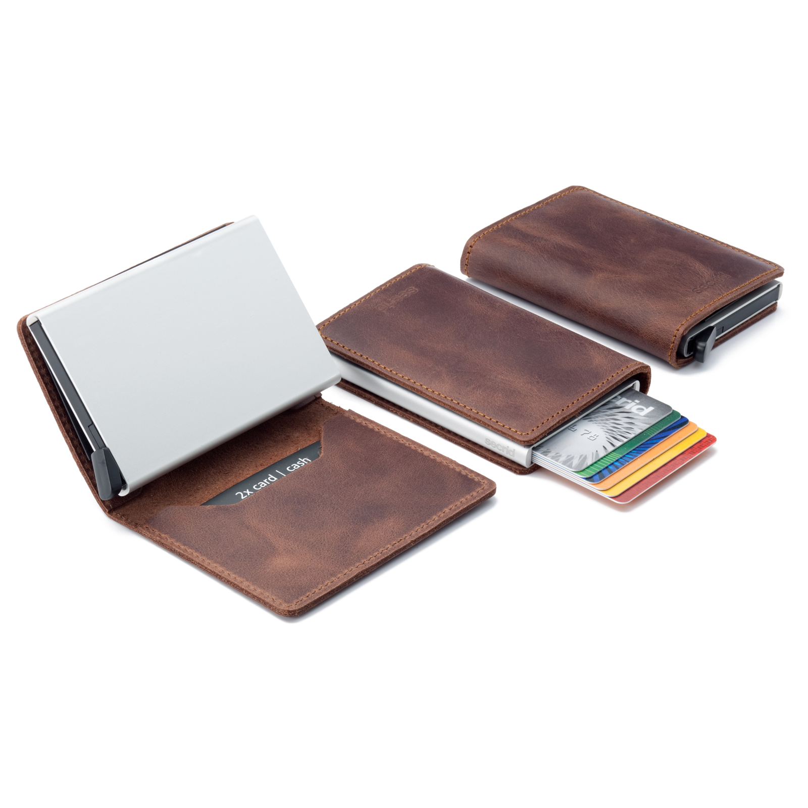 Portefeuille Slimwallet - Vintage Brown