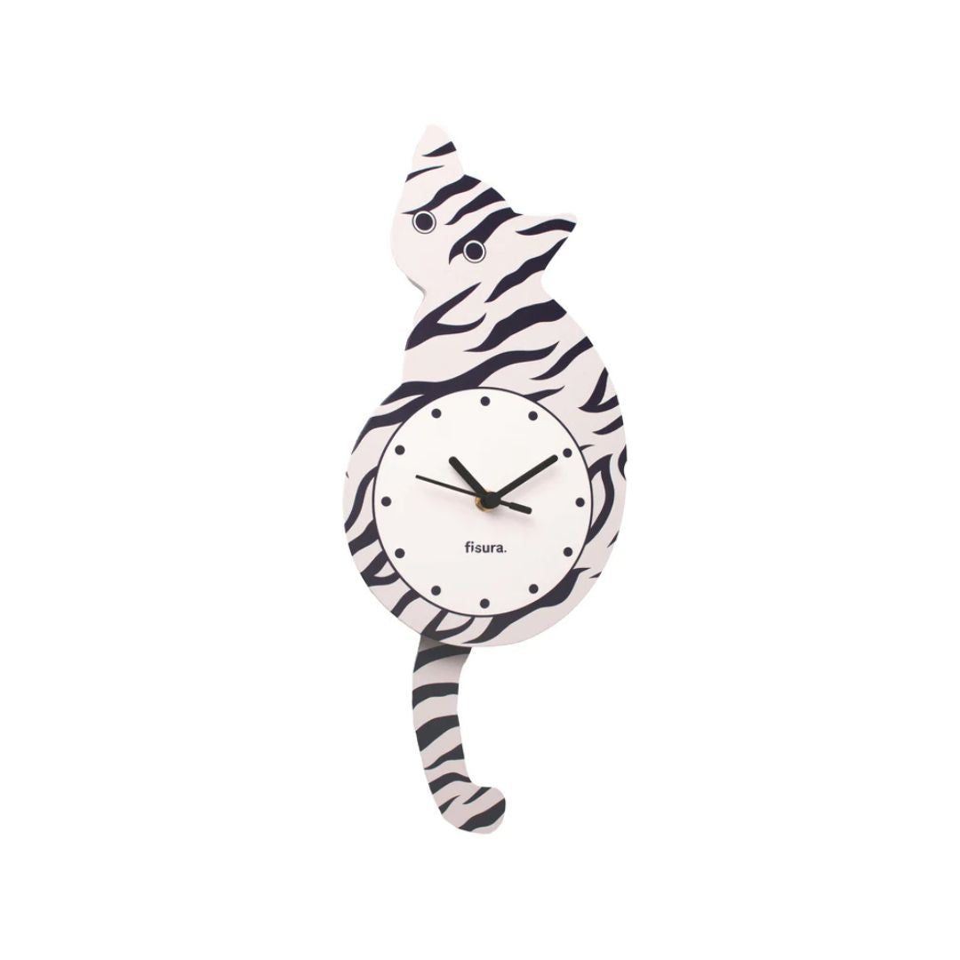 Tiger Cat Clock 