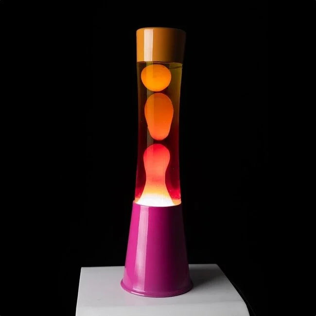 Lampe Lave - Rose et dégradé d'orange