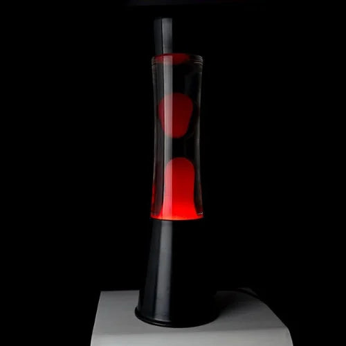 Lampe Lave - Noire et rouge