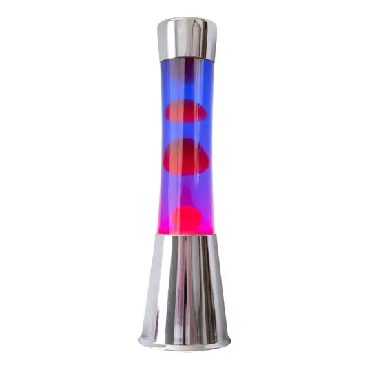 Lampe Lave - Chrome -Violet/Rouge