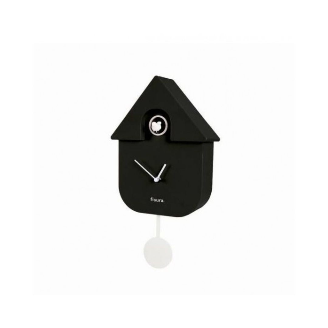 Cuckoo Fisura clock - black