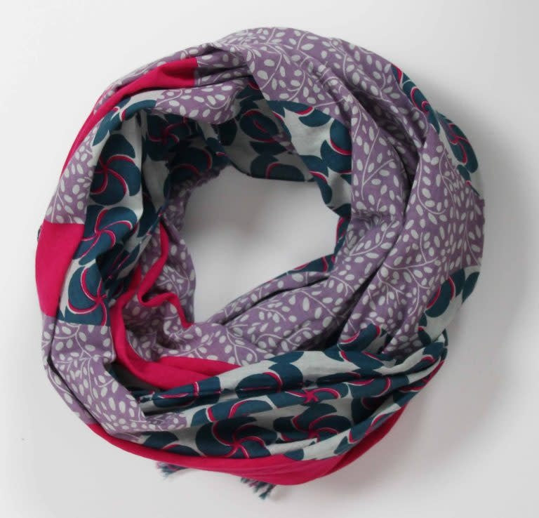 Organic Cotton Scarf - Baobab Lavender 