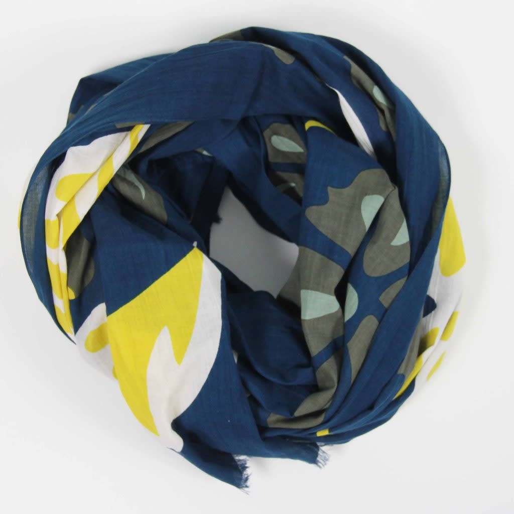 Foulard en Coton Bio - Equateur Marine