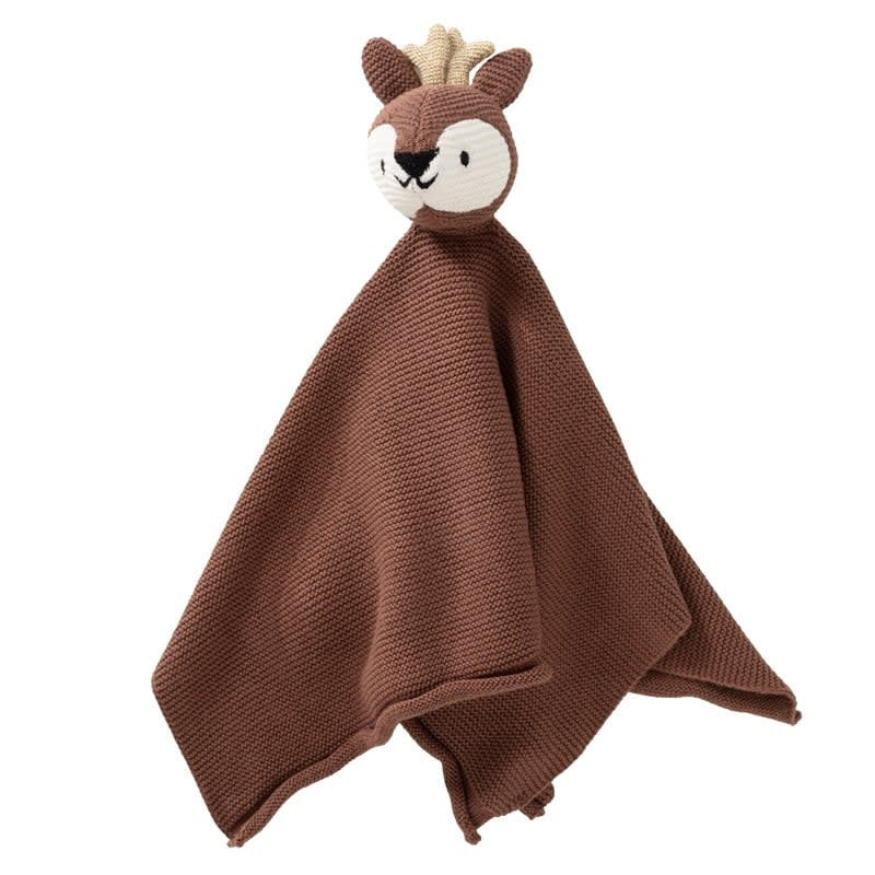 Deer knitted soft toy 