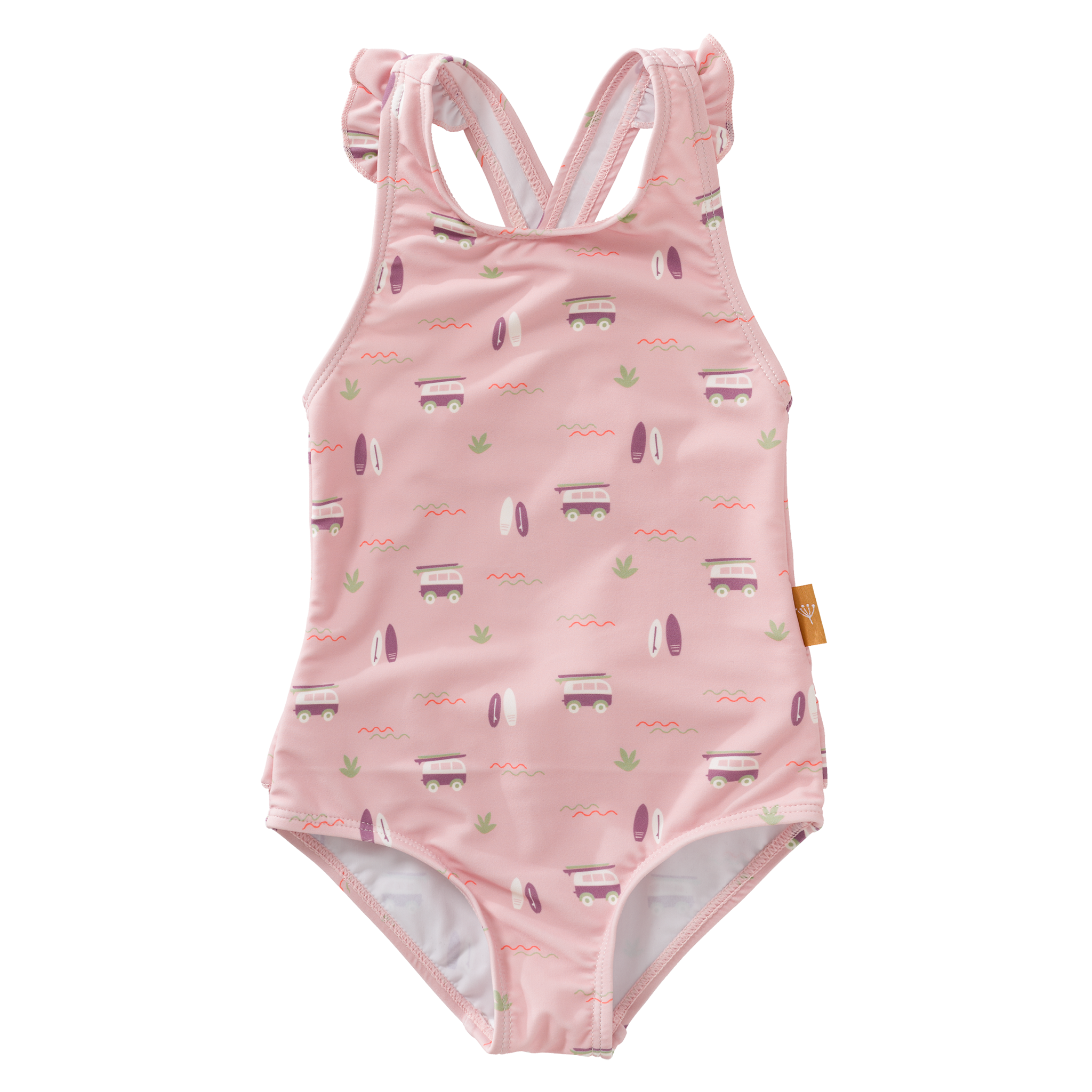 Maillot anti-UV Surf rose