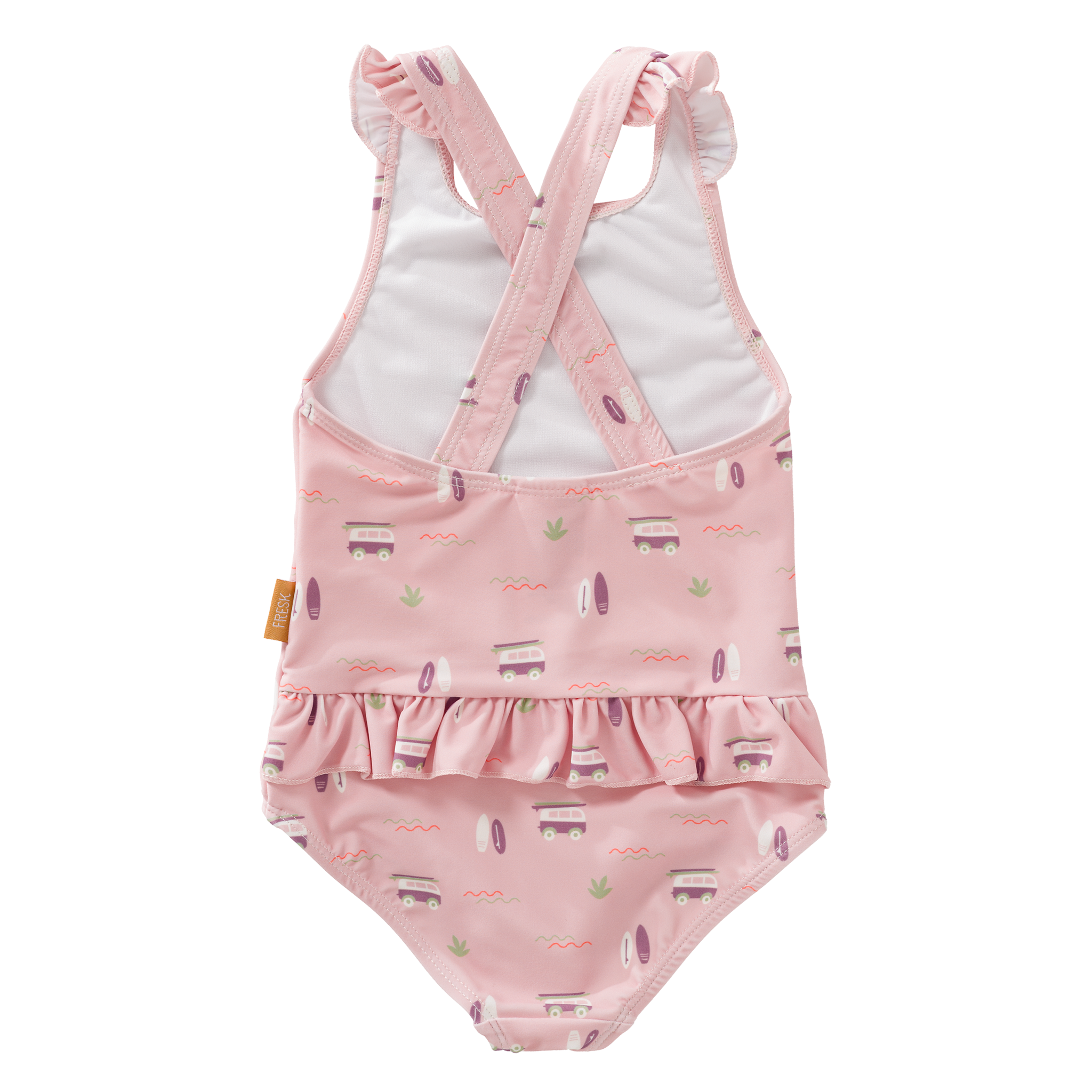 Maillot anti-UV Surf rose