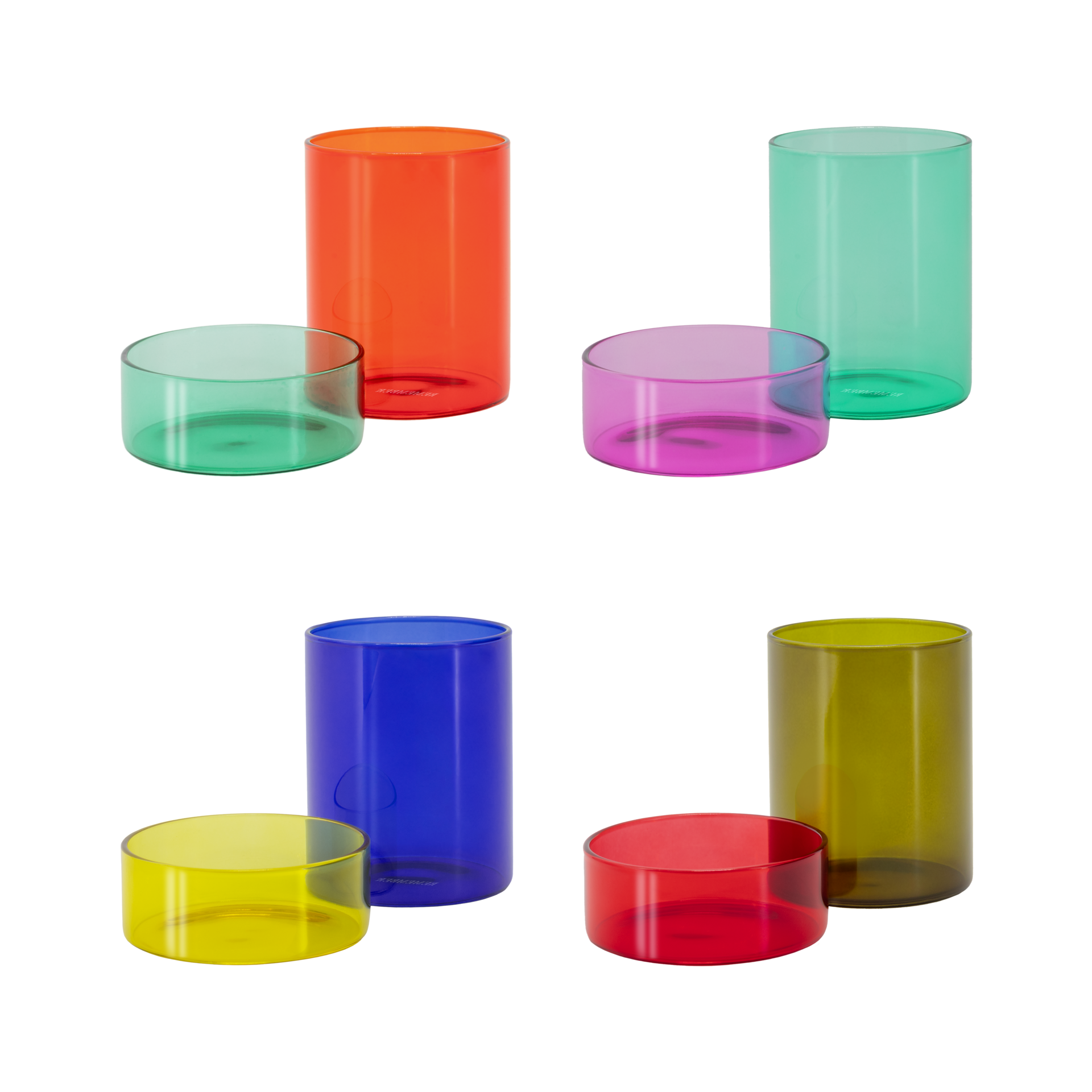 Set of Glass Jars - x4 Cosima 