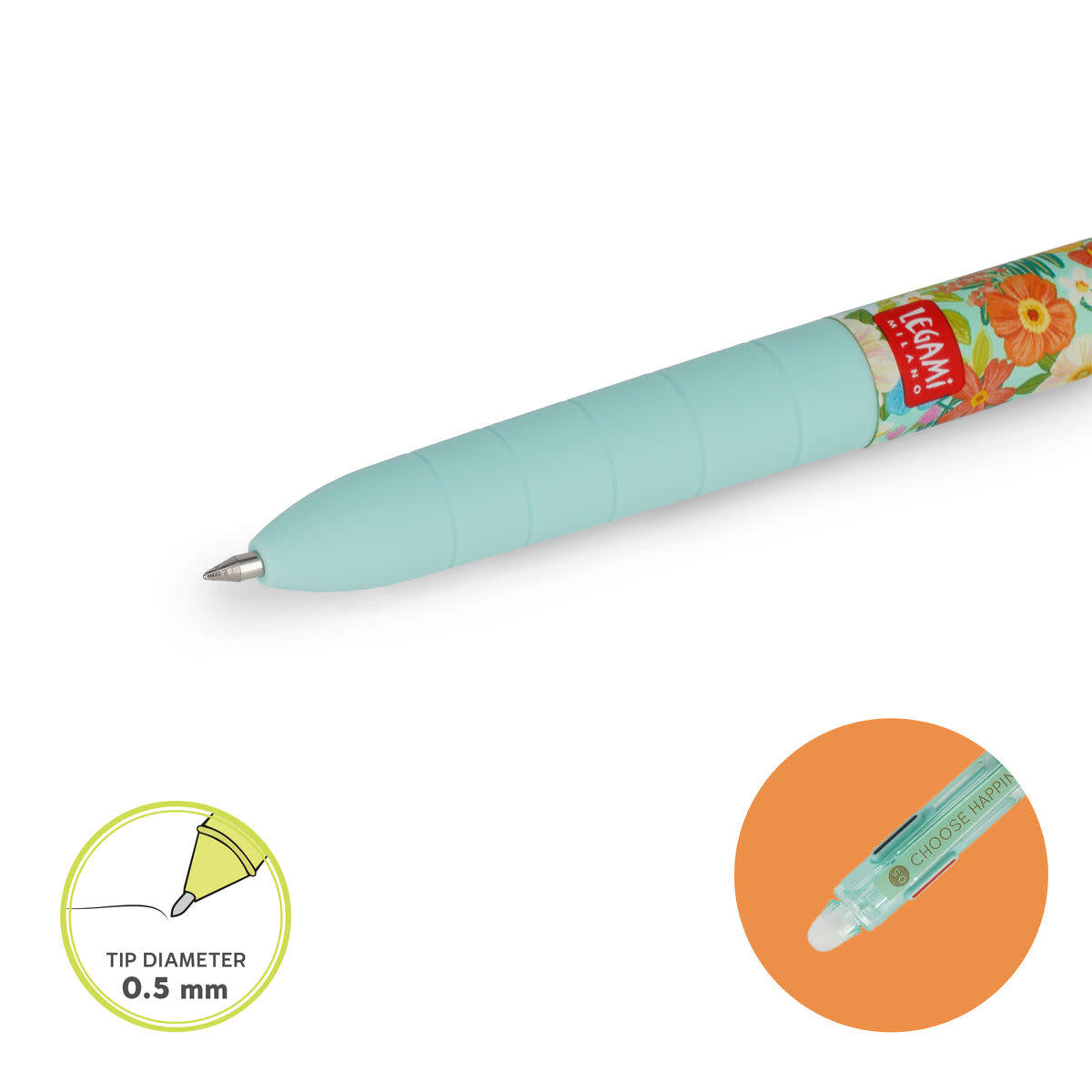 3 coulour Erasable Gel Pen Make mistake Flower