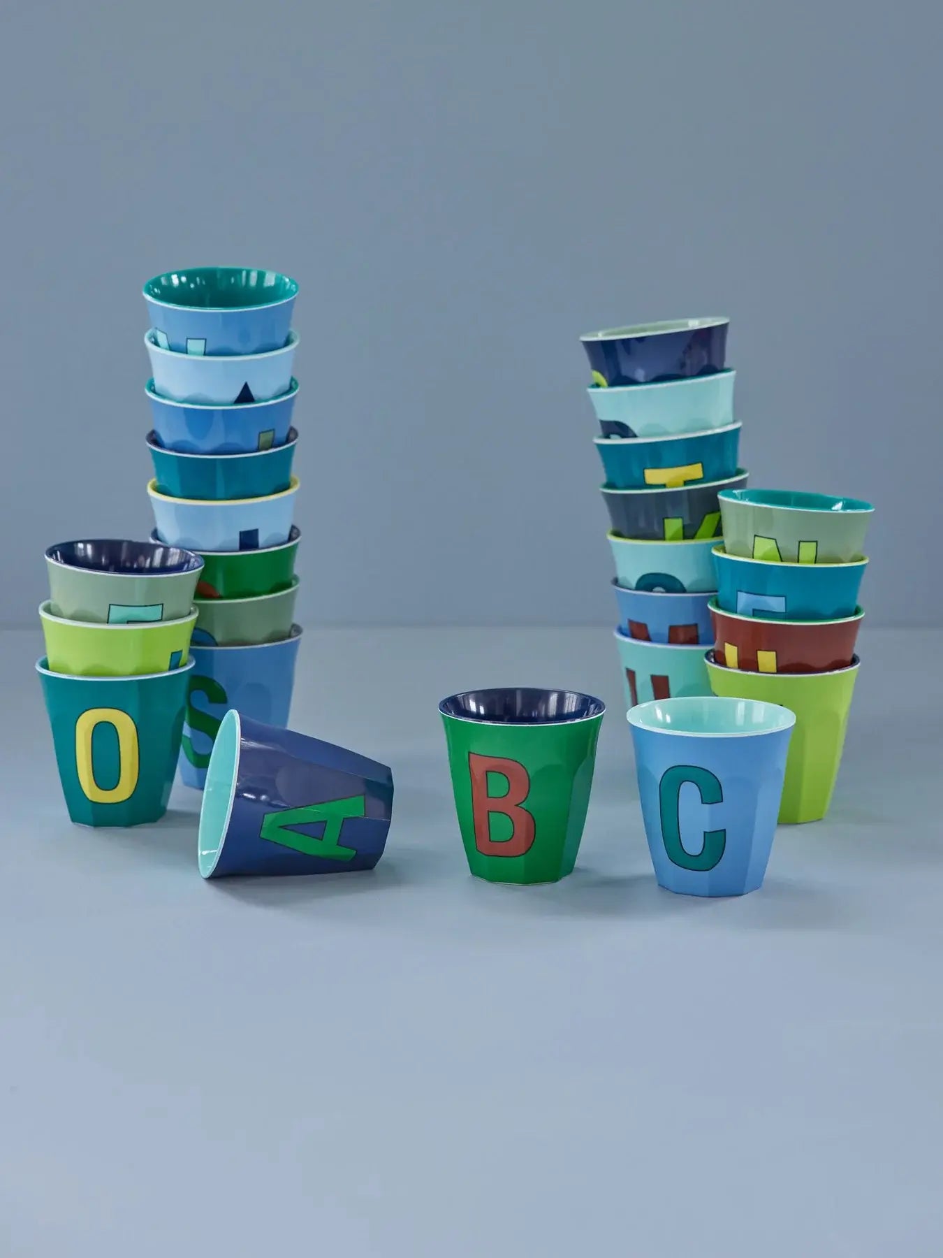 Melamine Tumbler with Alphabet Letter 