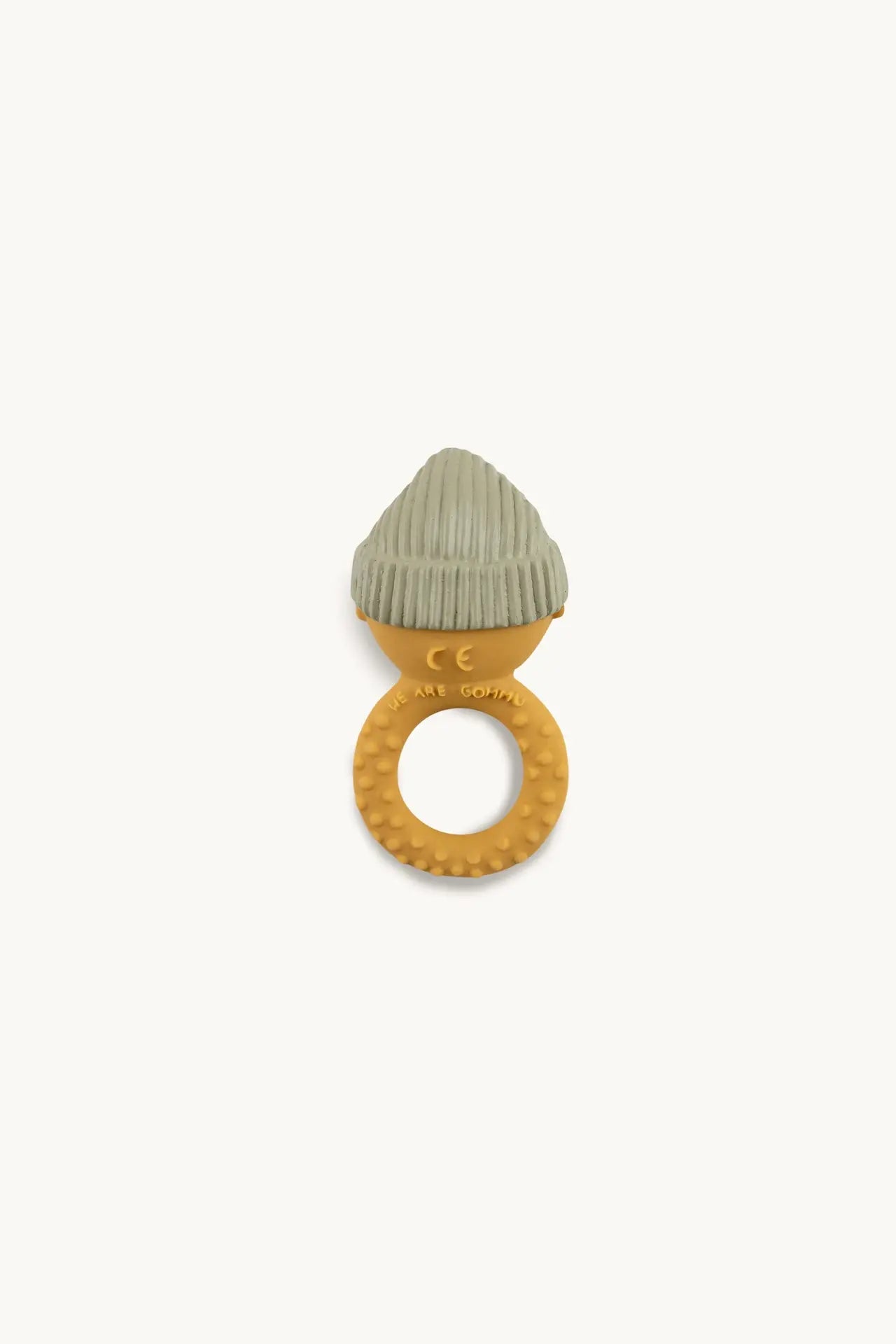 Gommu ring baby rattle Peach 