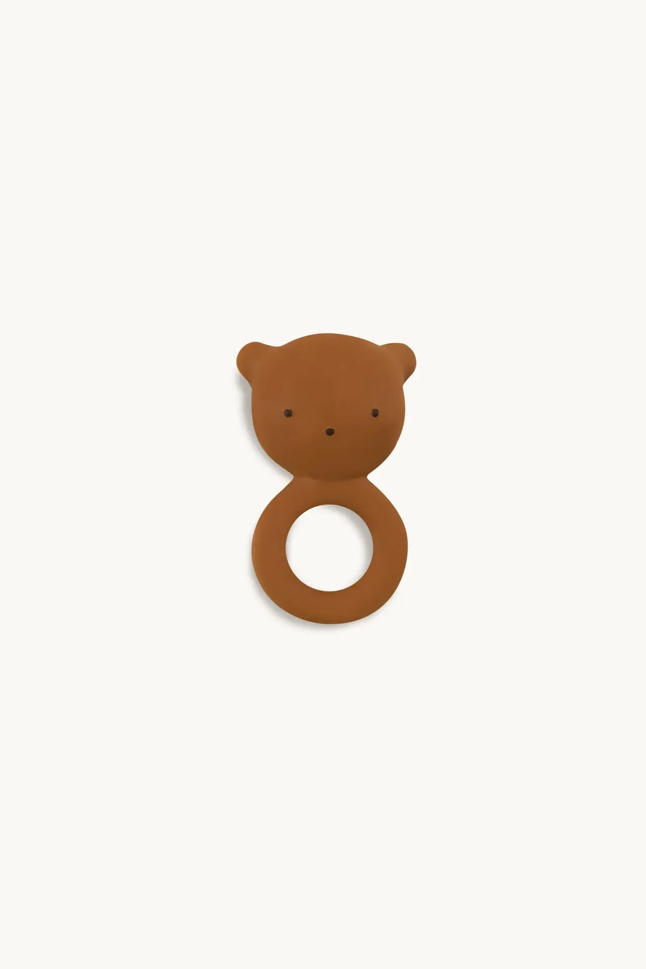 Gommu ring rattle Almond bear