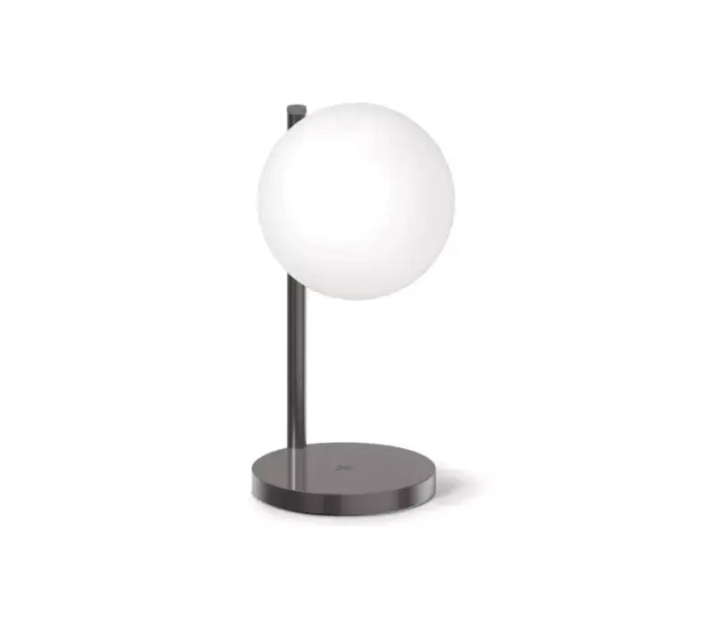 Induction Table Lamp and Charger Bubble Gun metal 