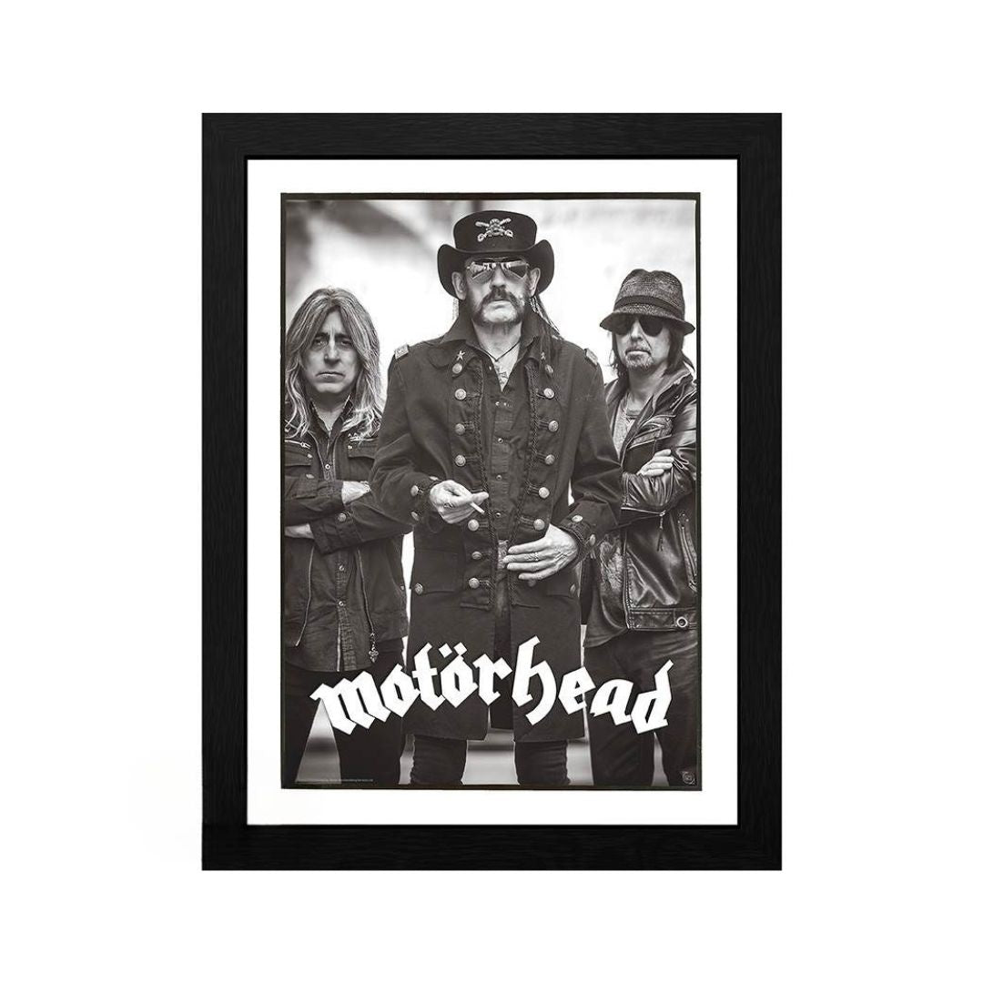 Tirage Encadré Motörhead Groupe Noir & Blanc