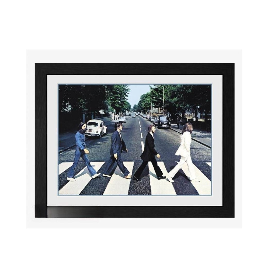 Ingelijste Print The Beatles Abbey road