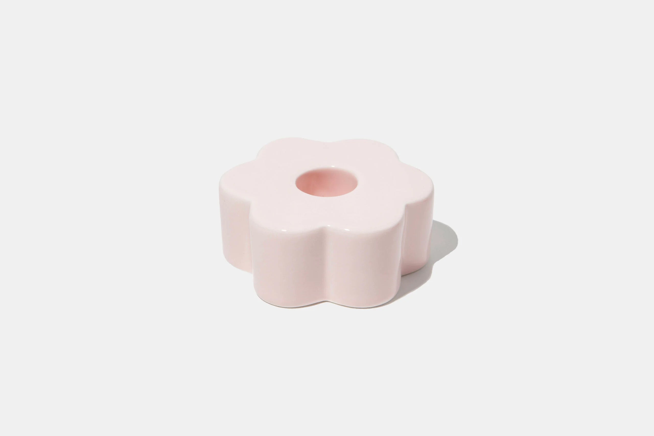 Candle Holder - Daisy Flower Pink