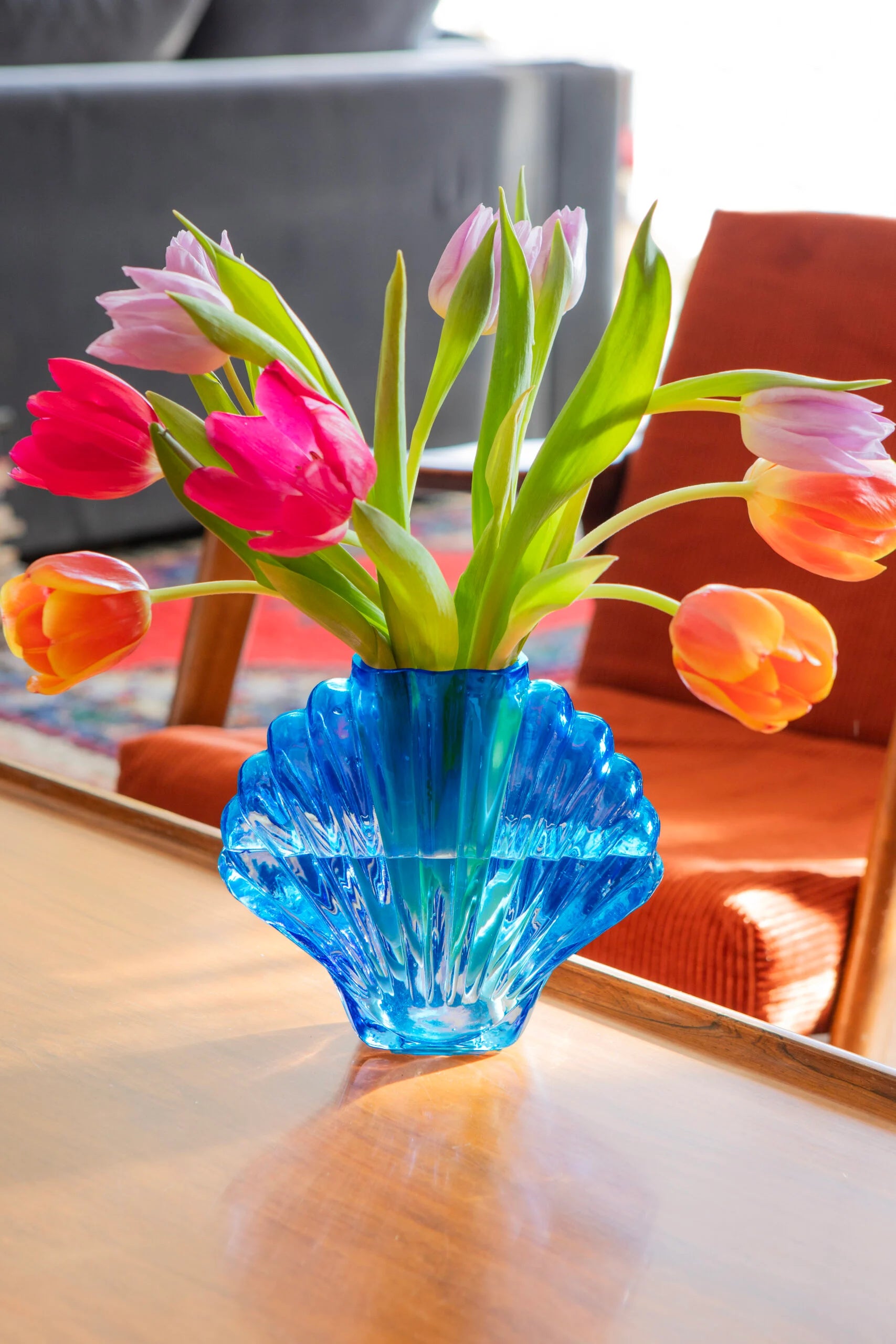 Vase - Coquillage Bleu Cobalt