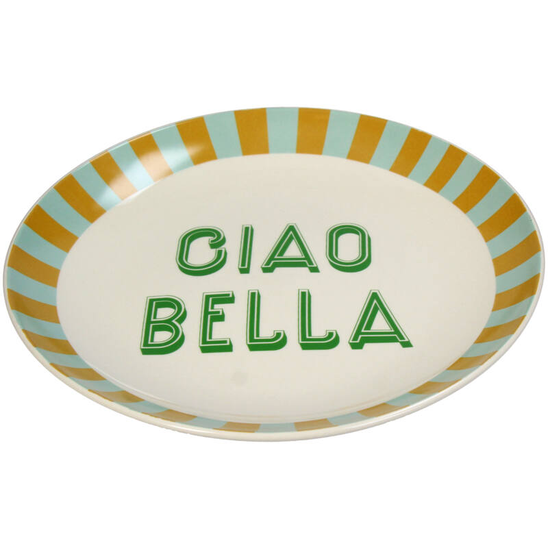 Stoneware Deep Plate - Ciao Bella