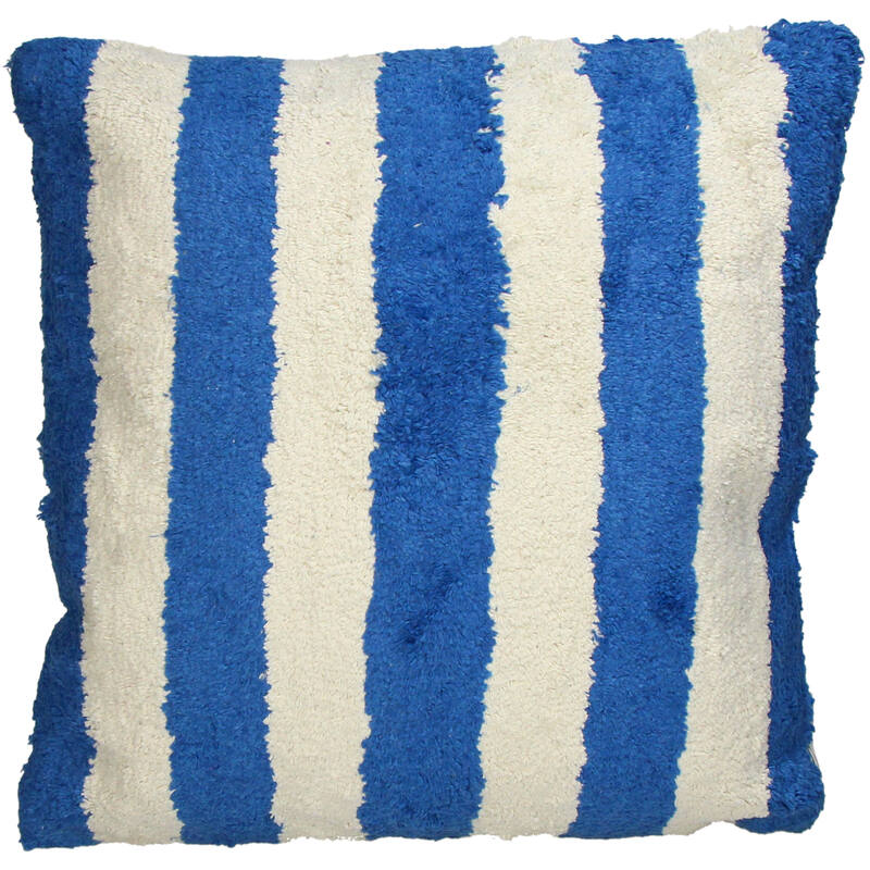 Coussin - Rayures Bleu & Blanc