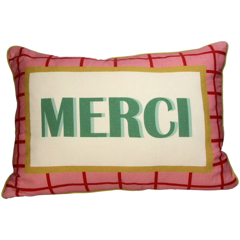 Cotton Cushion - Merci