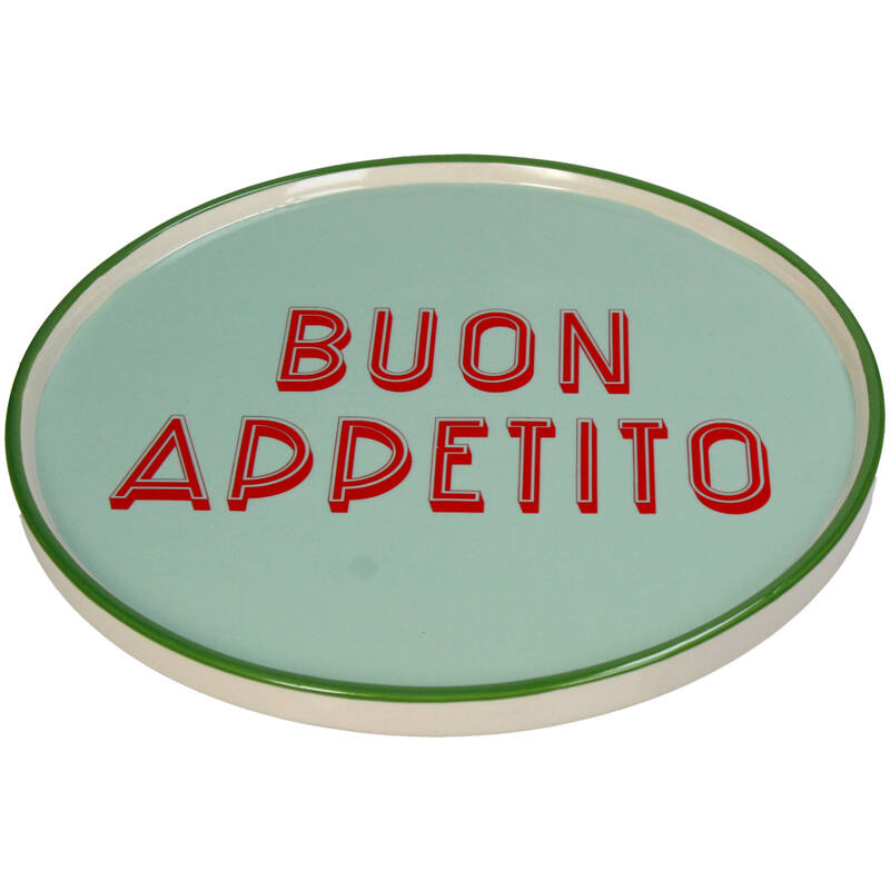 Stoneware Plate - Buon Appetito