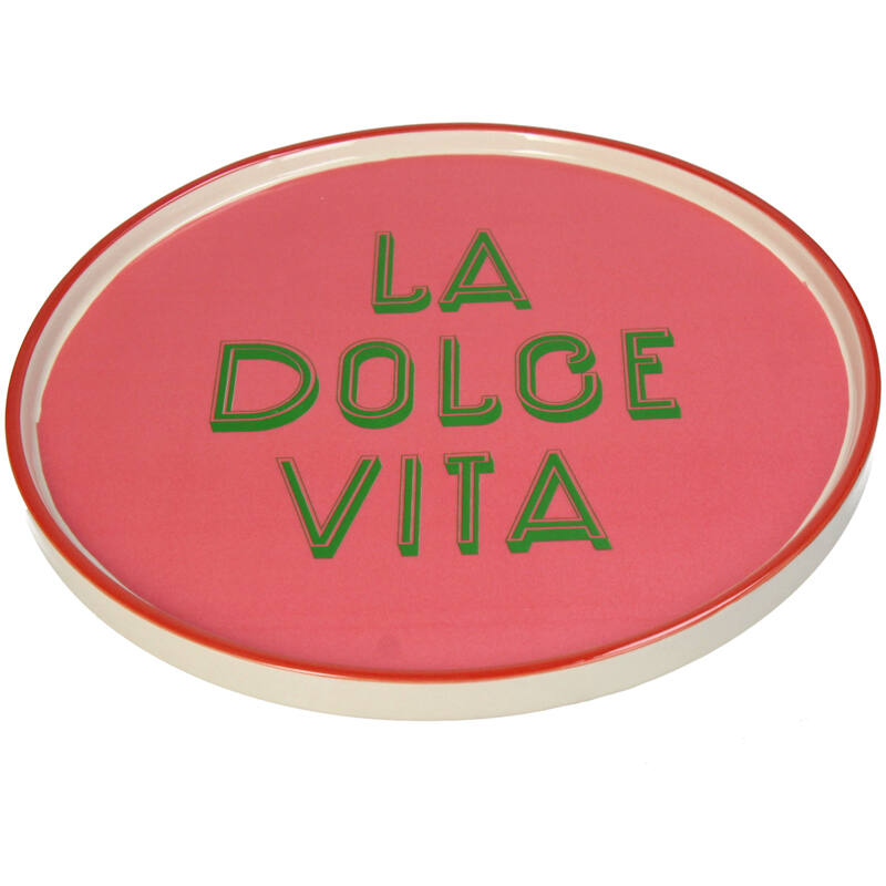 Stoneware Plate - La Dolce Vita