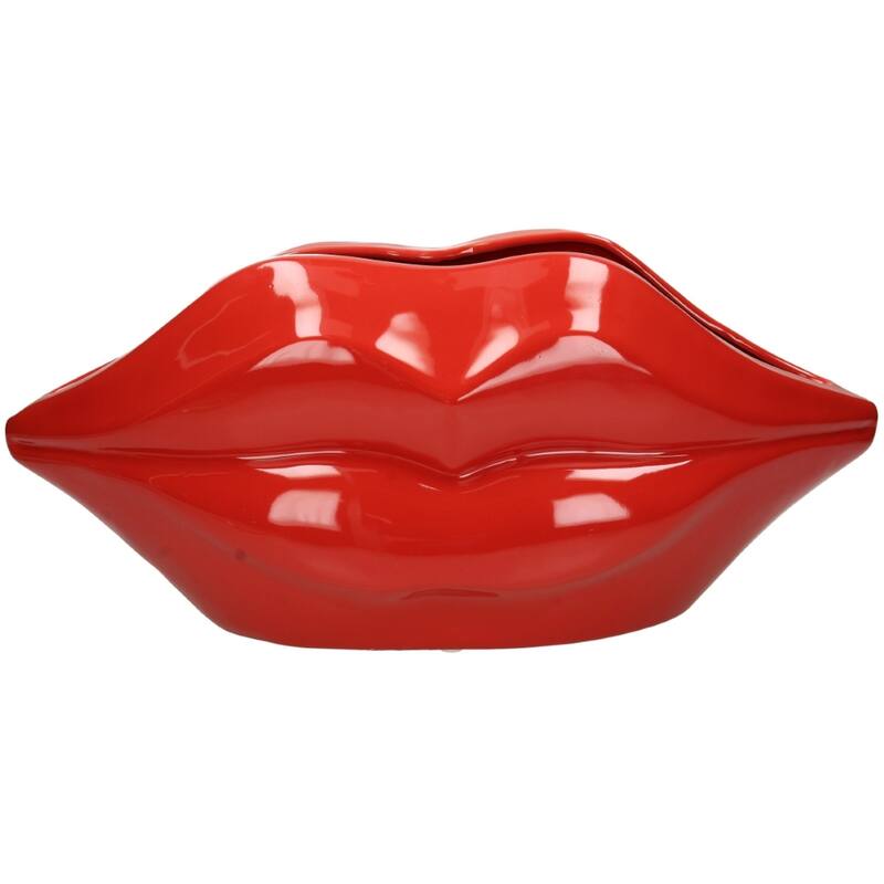 Earthenware Vase - Red Lips