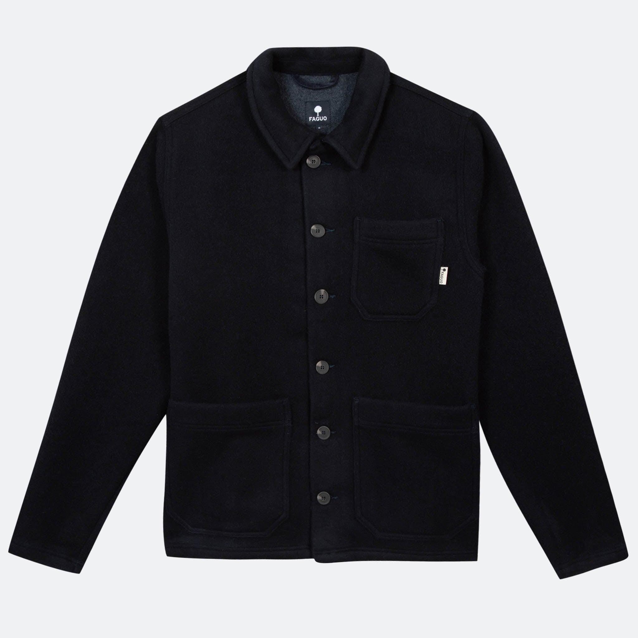 Wool Jacket - Lorge Navy Blue 