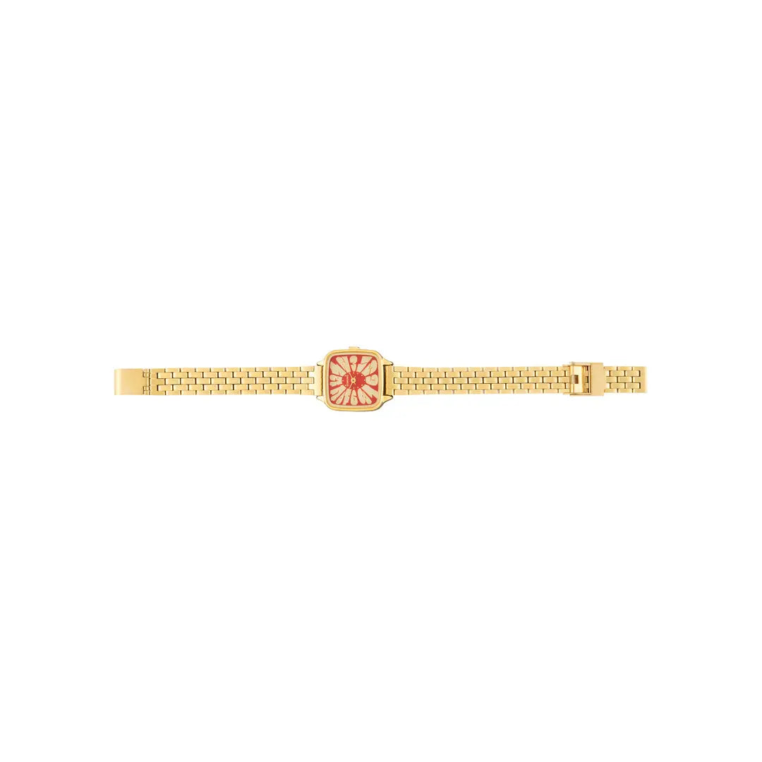 Kate estate flower gold burgundy watch