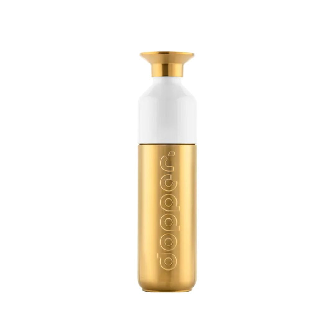 Bottle with Cup - Steel Gold - 490ml