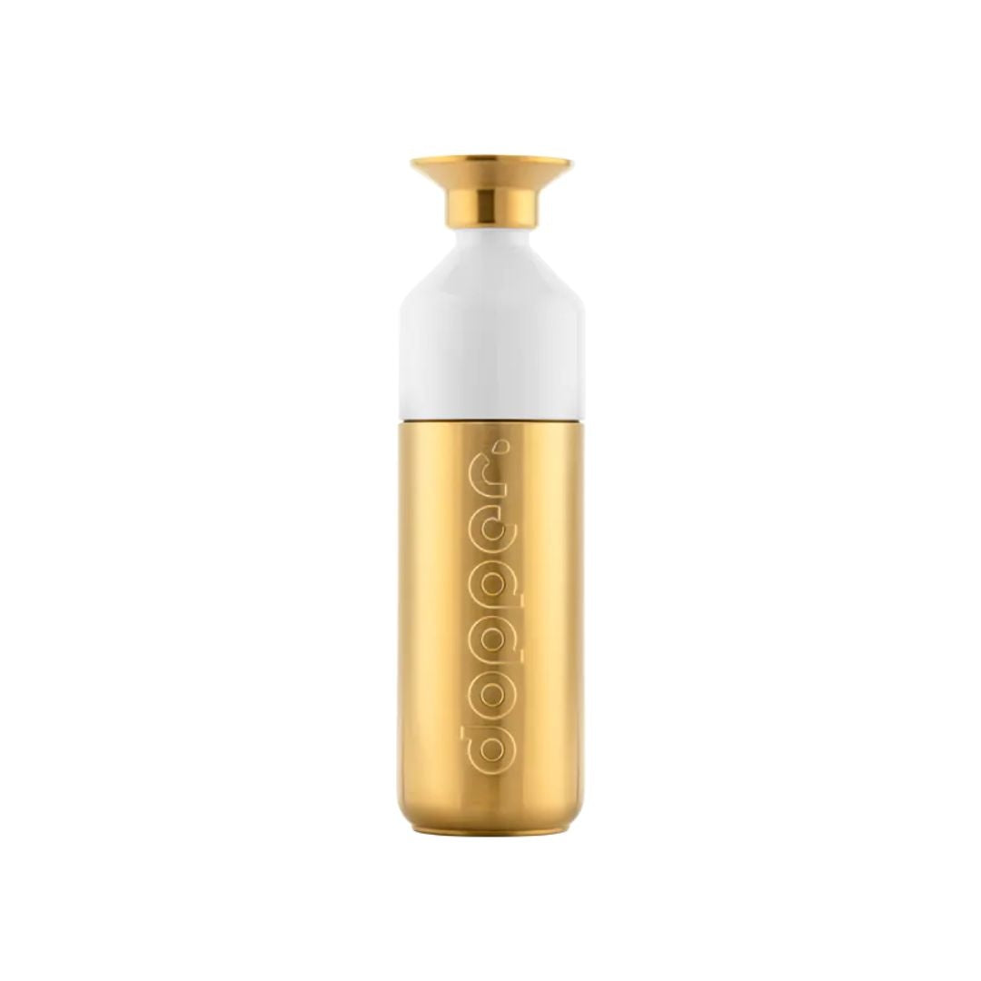 Grote Fles met Beker - Steel Gold - 800ml