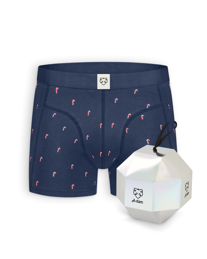 Boxer - Candy Cane Navy