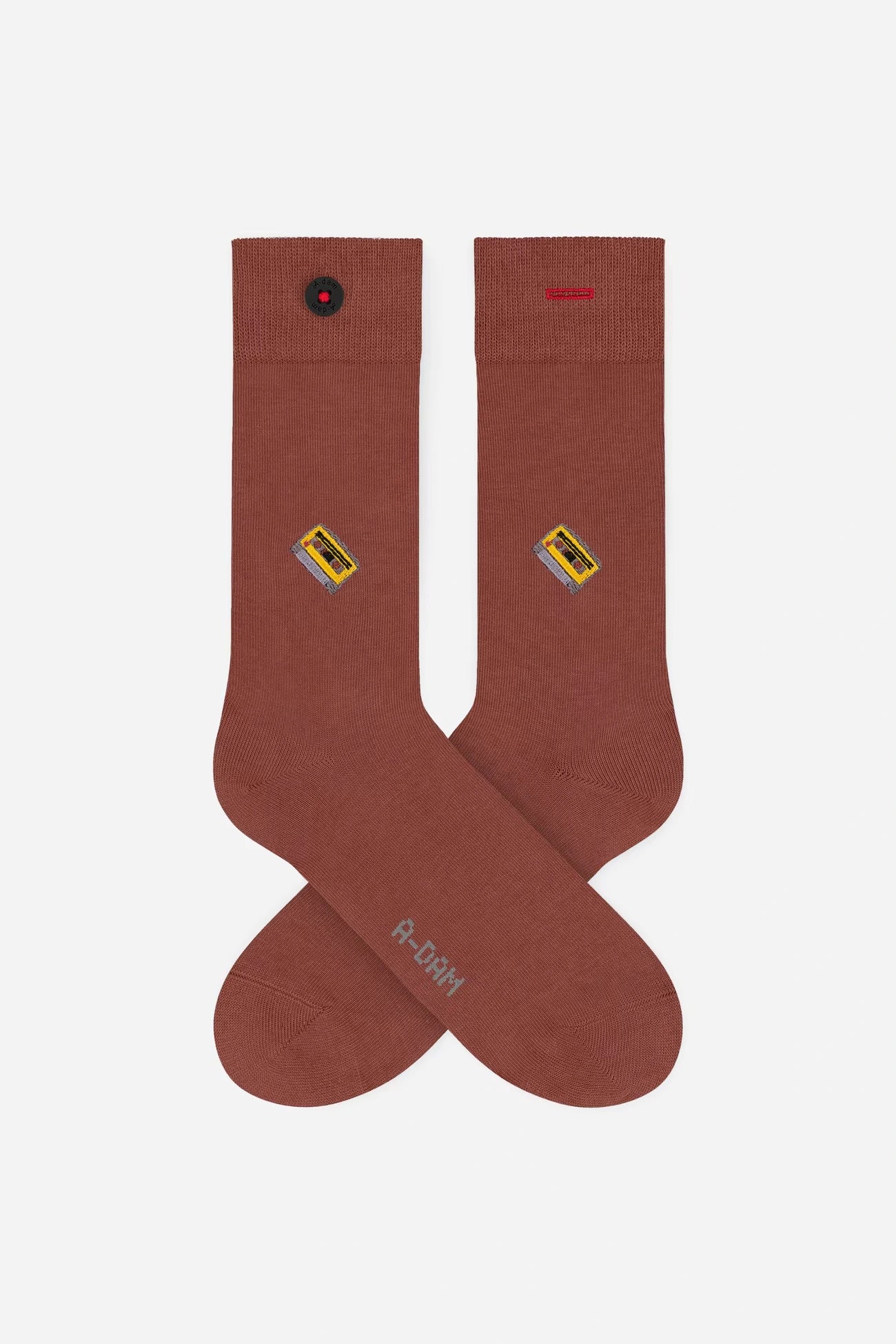 Socks - Cassette Tape Burgundy 