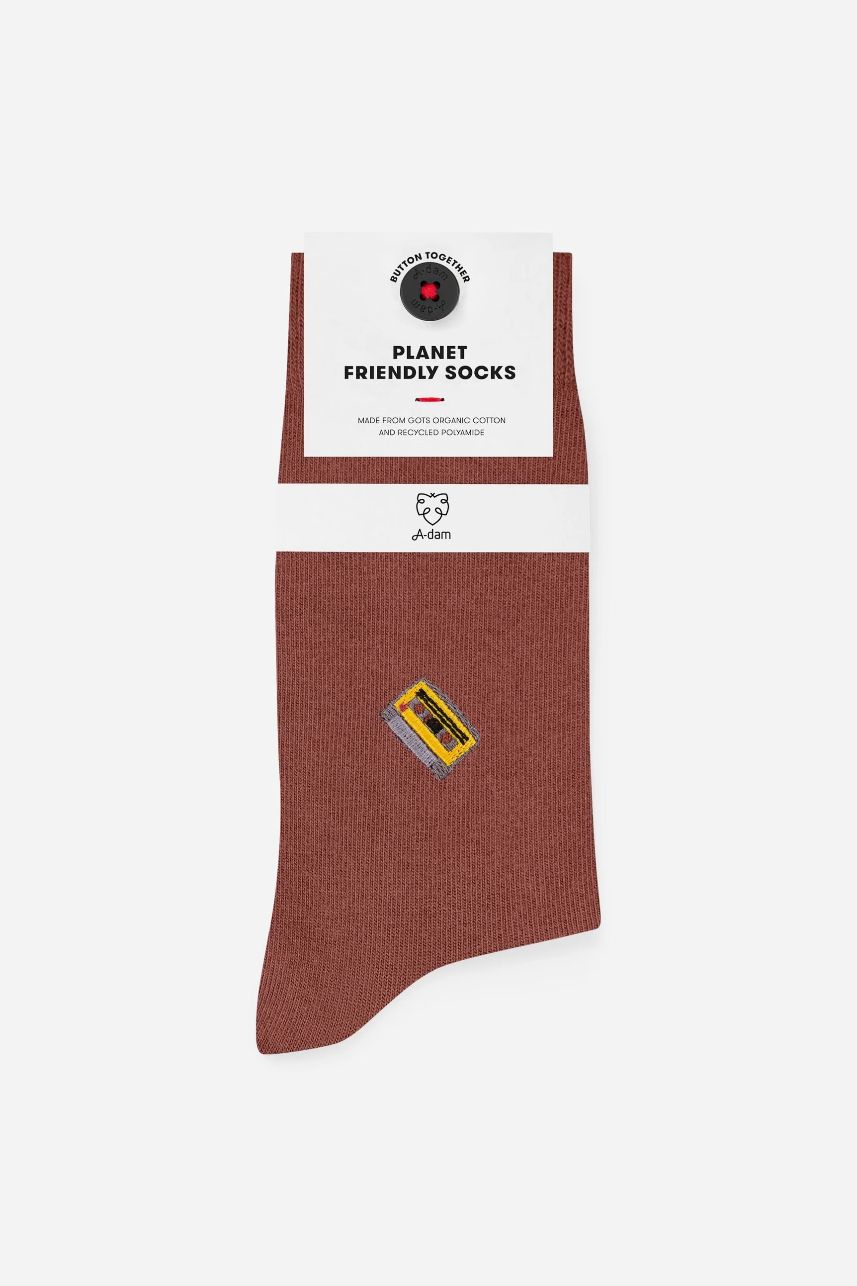 Socks - Cassette Tape Burgundy 