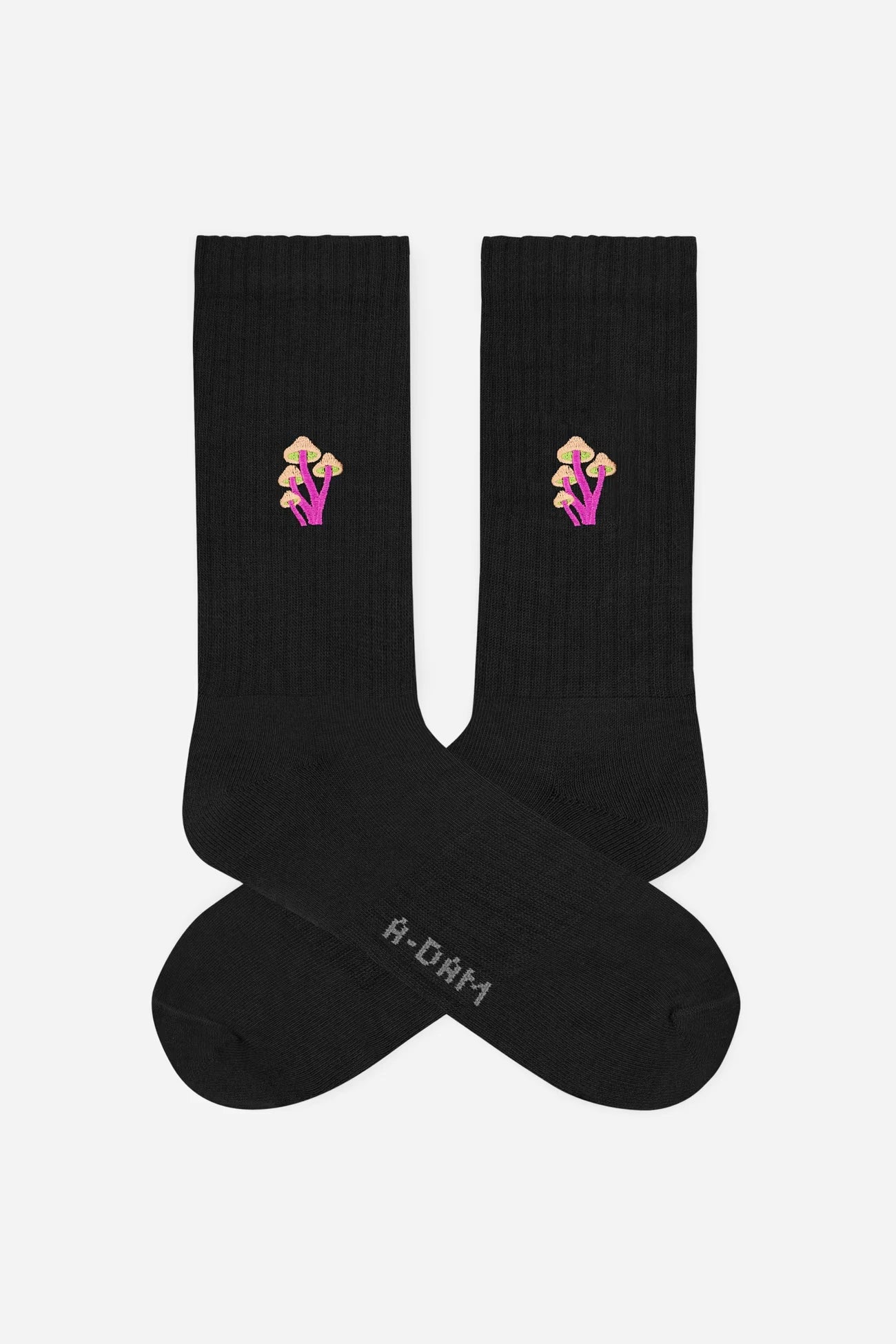 Sports Socks - Mushroom Black