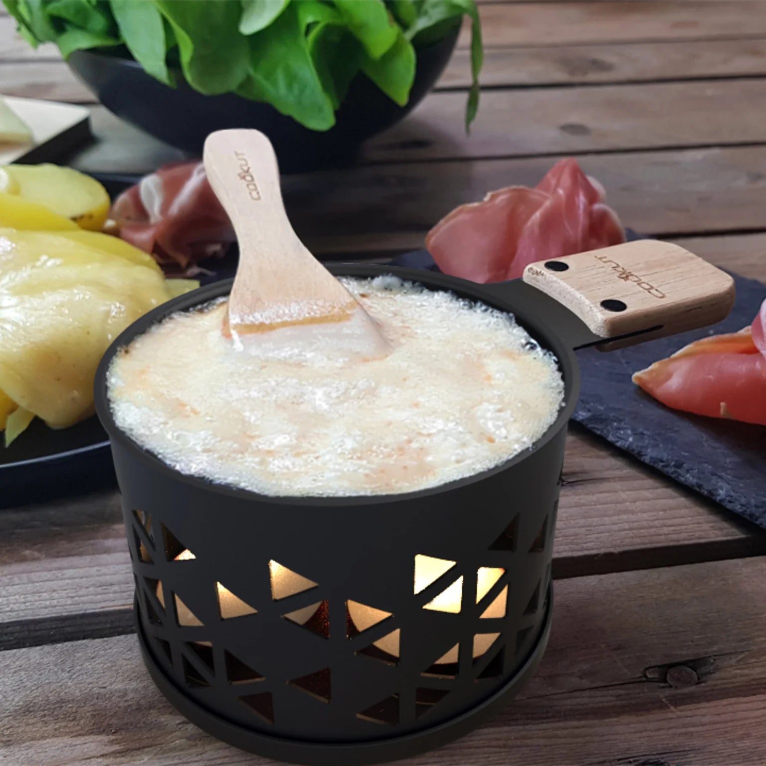 Raclette Kaarsendoos - Ik kan niet, ik heb Raclette