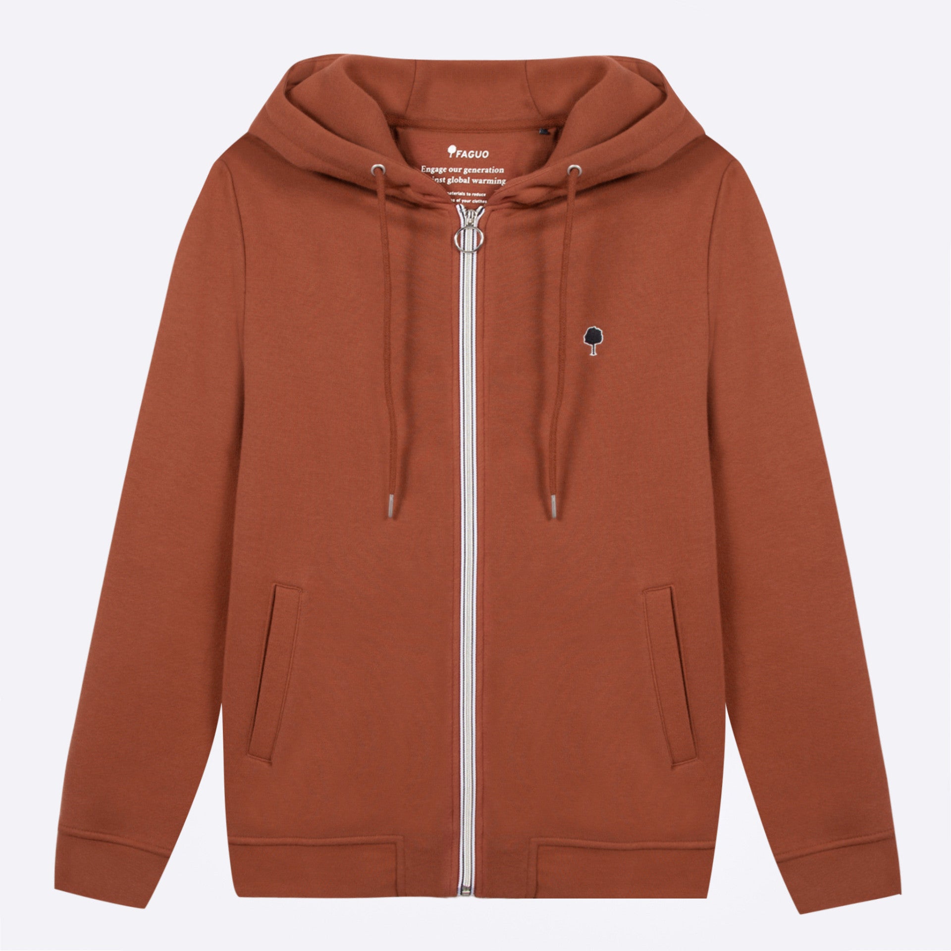 Zip Hoodie - Mesnil Red