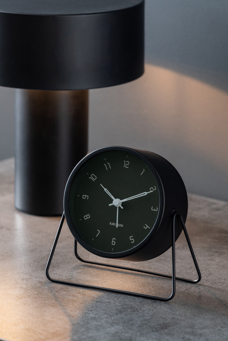 Alarm Clock - Stark Metal Matte Black