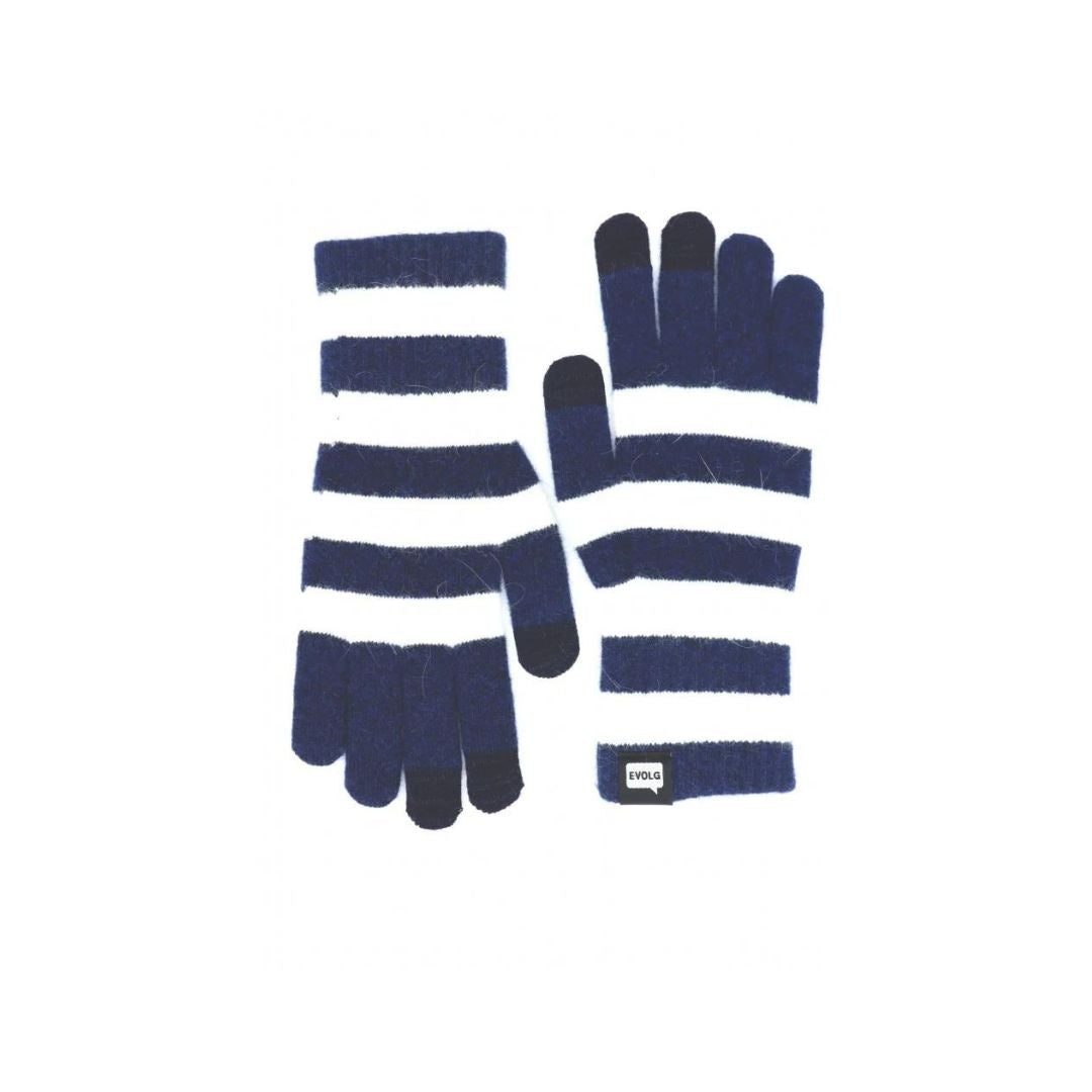 Gants Tactiles - Marsh à Rayures Bleus