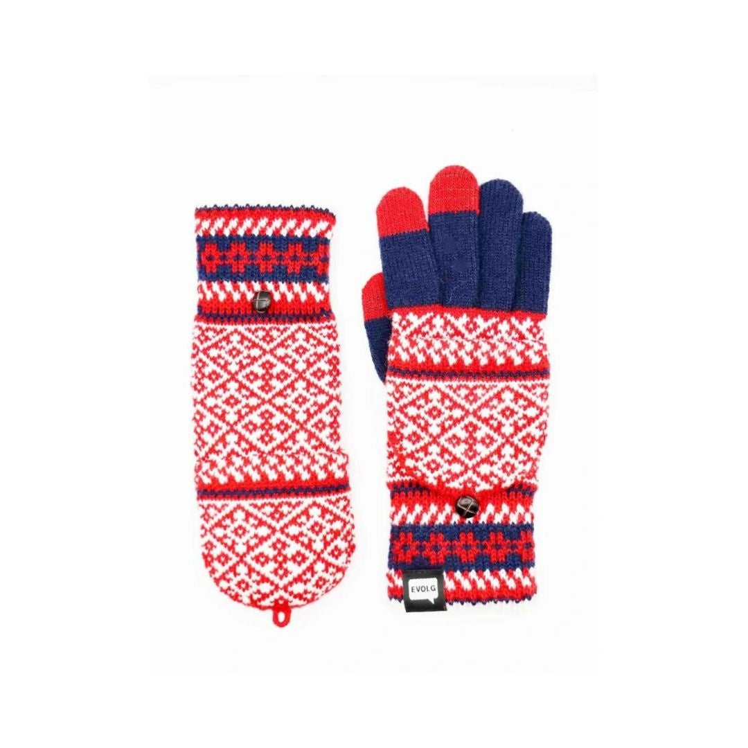 Moufles & Gants Tactiles - MIT Bleu, Blanc & Rouge