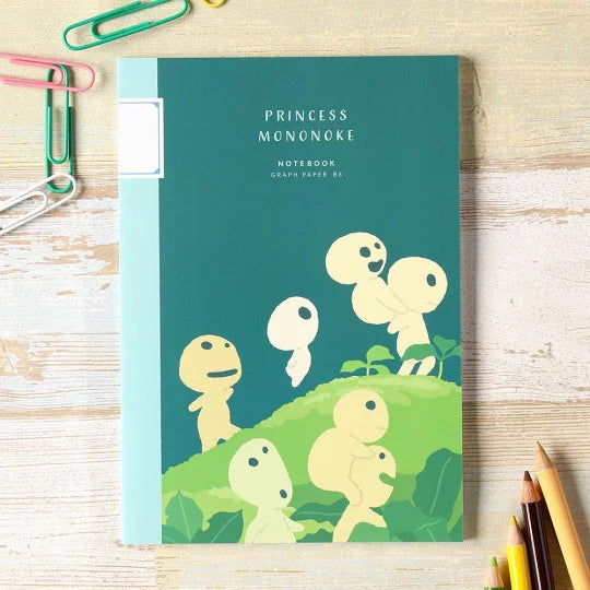 B6 Kodama Notebook - Princess Mononoke